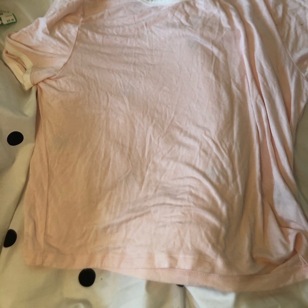 Pink and white shirt